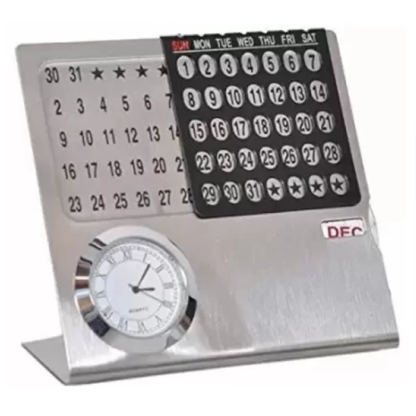 Life Time Calendar with Clock 124